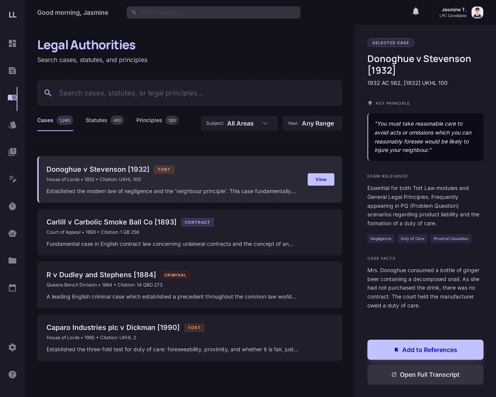 Every case and statute you need